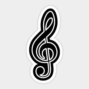 Treble Clef Sticker